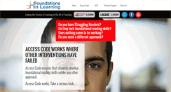 Desktop Screenshot of foundations-learning.com