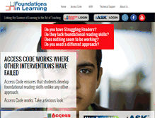 Tablet Screenshot of foundations-learning.com